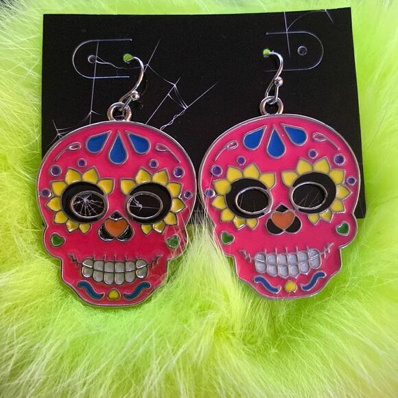 Day of the Dead Earrings - Picture 1 of 4